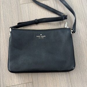 Kate Spade Black Pebbled Crossbody Bag